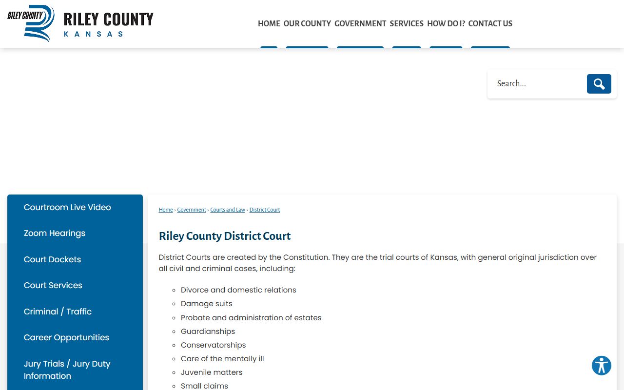 Riley County District Court records after jail arrest